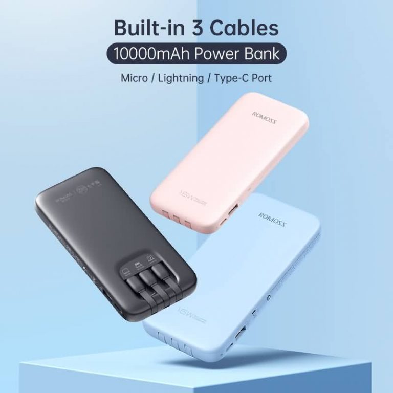 Buy Romoss Power Bank, Charging Cables From Online Shop!