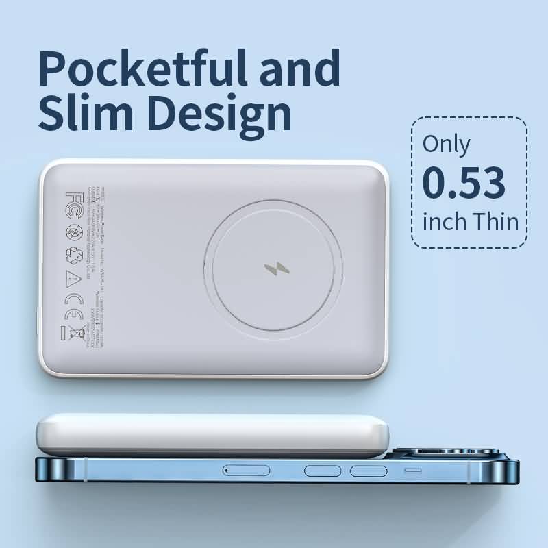 Buy ROMOSS Magnetic Wireless Power Bank PD 20W Fast Charge 5000mah Wireless  Magsafe Powerbank Online